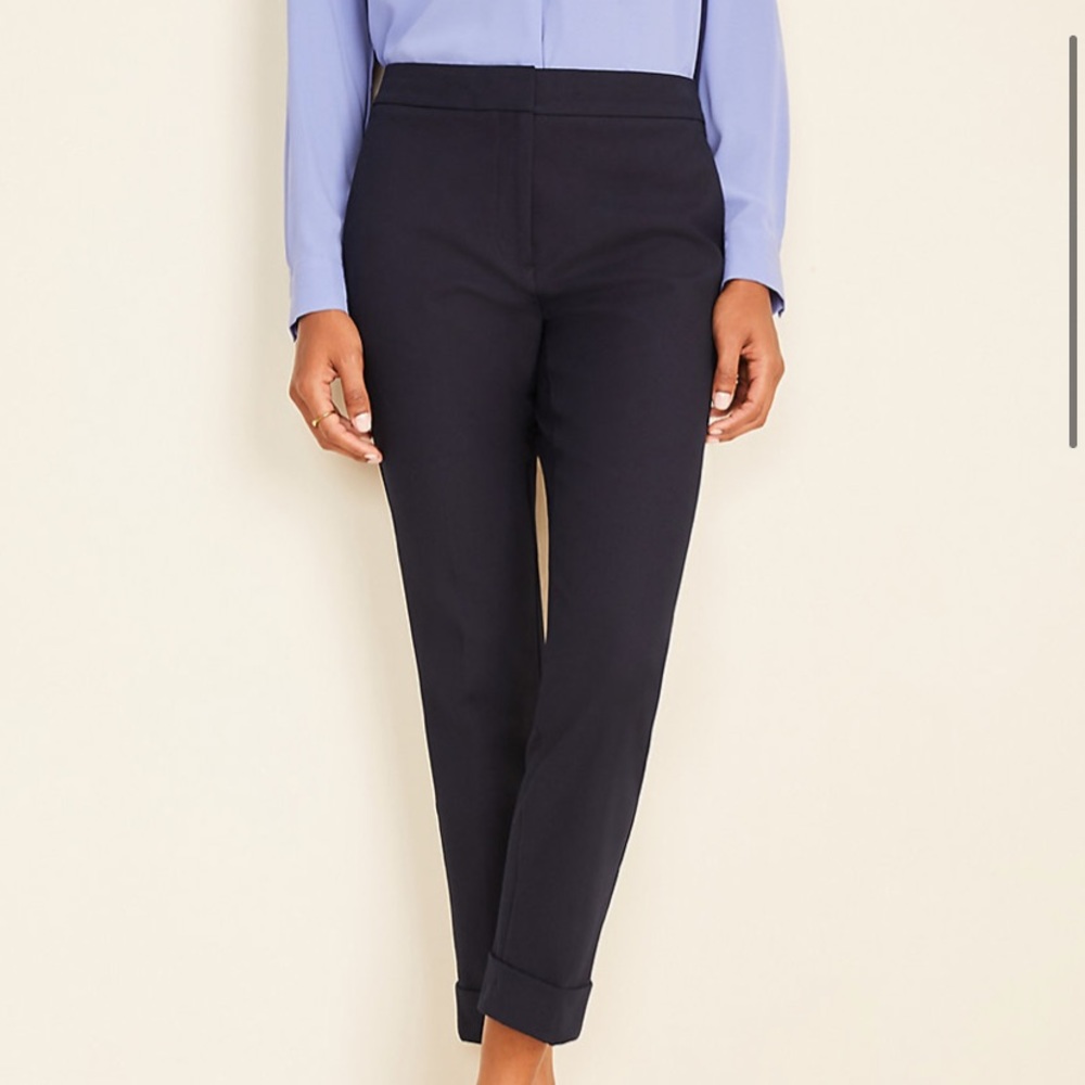 The high waist ankle pant in navy